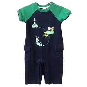 Janie and Jack Boys Romper 3-6 m Golf Outfit